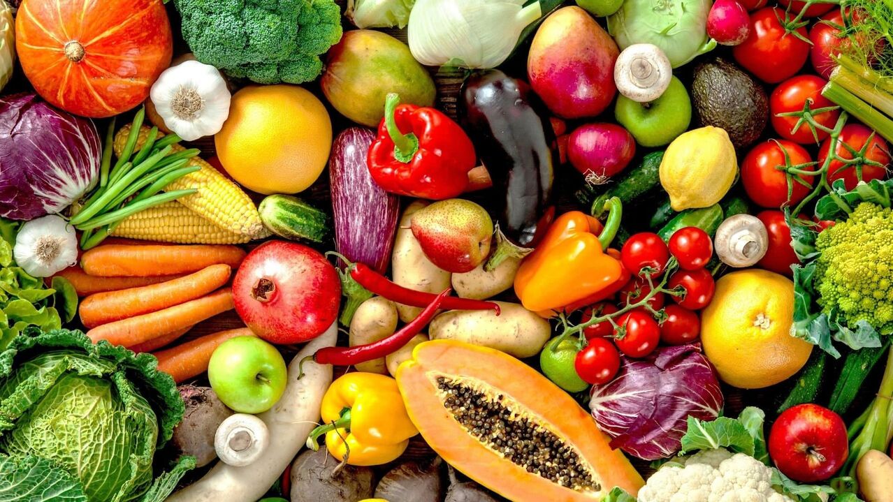 Vegetables and root vegetables for efficiency