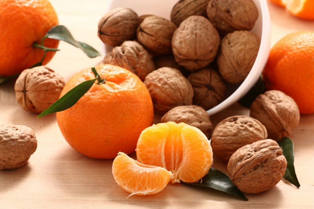 citrus fruits and nuts for effectiveness